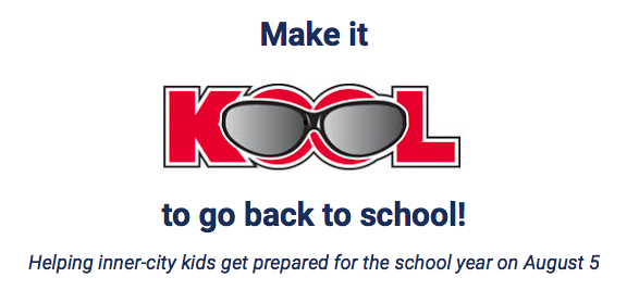 You Made it KOOL for inner-city kids to go back to school